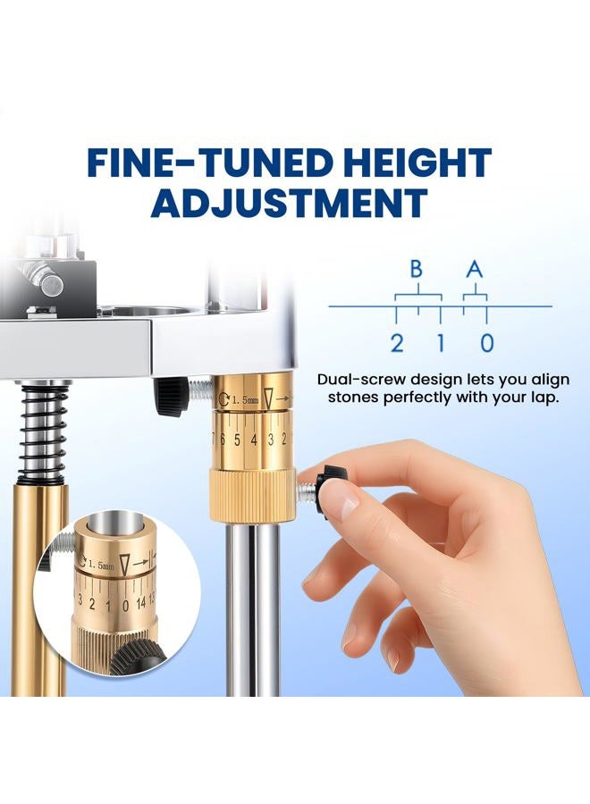 Mxmoonant Angle Manipulator for Gem Faceting Machine, 32/64/72/96 Index Wheels, High Precision Jade Jewelry Polishing Handle - Image 4