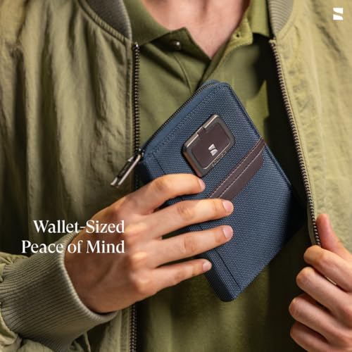 scarters Men Nylon Passport Zip Wallet | Travel Organiser | RFID Protected Passport Holder (Navy Blue) - Image 5