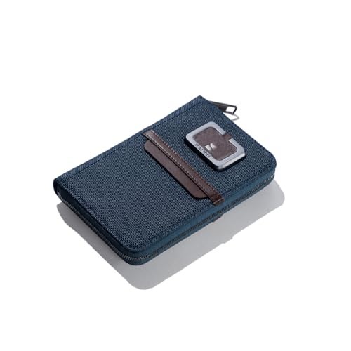 scarters Men Nylon Passport Zip Wallet | Travel Organiser | RFID Protected Passport Holder (Navy Blue) - Image 1