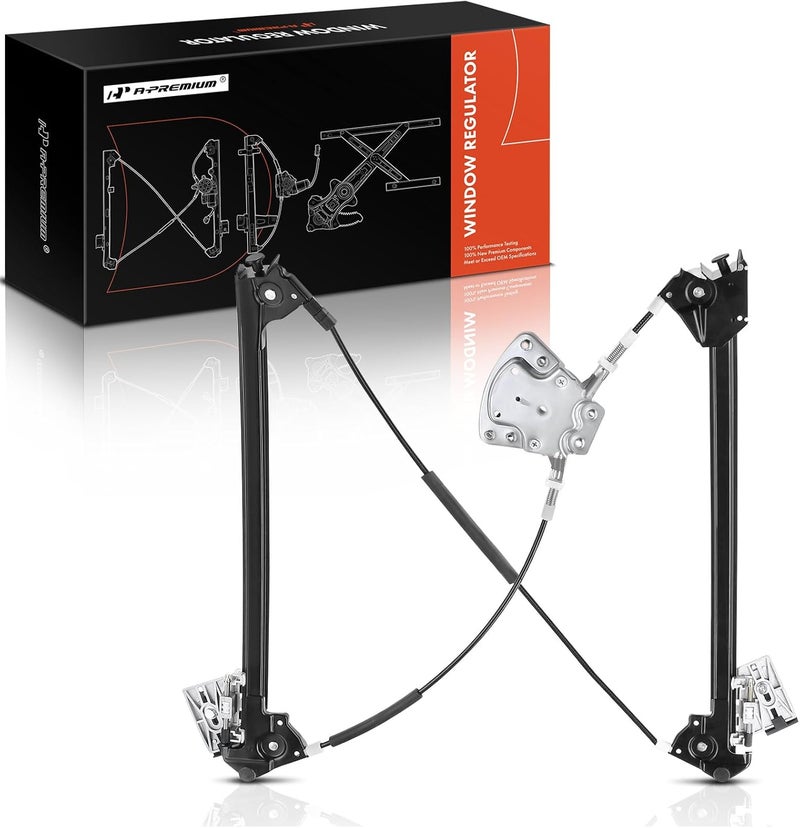 A-Premium Power Electric Window Regulator Without Motor for Porsche 911 (1999-2005) Front Right Passenger Side - Image 1