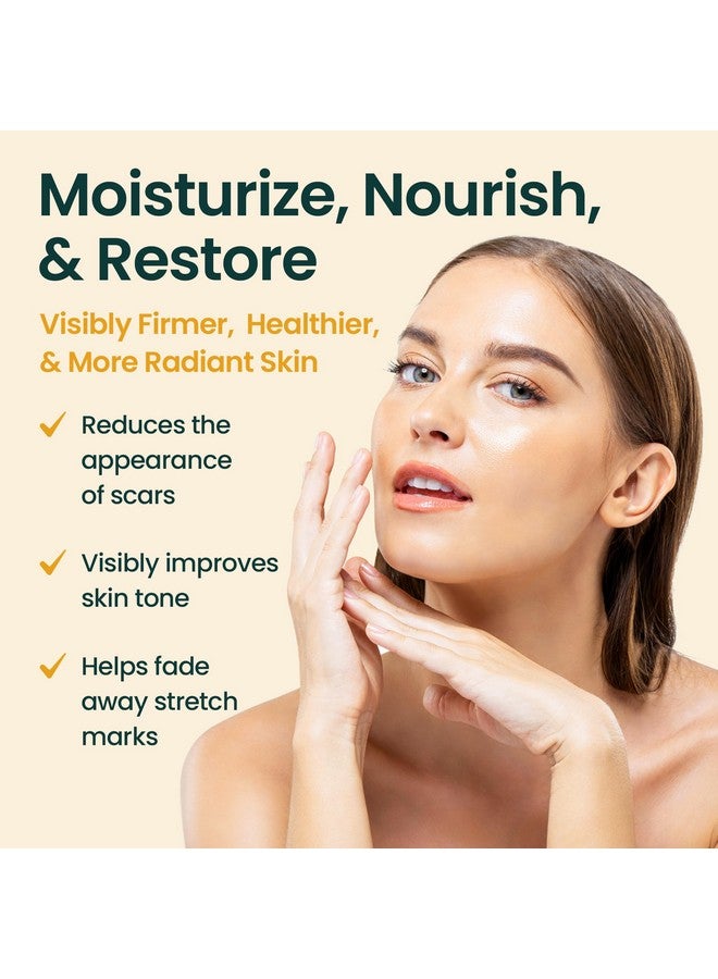 Honeyskin Bio Pure Skincare Oil For Skin - Moisturizer For Dry Skin - Pregnancy Stretch Mark Prevention - Oil For Scars - Stretch Mark Treatment With Organic Sweet Almond Oil & Jojoba Oil For Skin (8Oz)