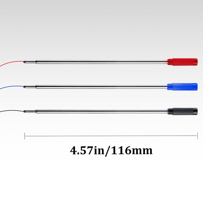 ChaoQ Black Ink Refills (10pcs), Replaceable Pens Refills, 1mm Medium Tip - Black - Image 4