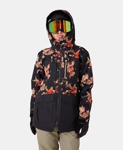 Roxy Women's Incline Parka Jacket – 15K Waterproof, Insulated, PFAS-Free, HYDROSMART Collar, Rose Garden, X-Small - Image 5