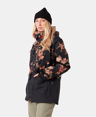 Roxy Women's Incline Parka Jacket – 15K Waterproof, Insulated, PFAS-Free, HYDROSMART Collar, Rose Garden, X-Small - Image 4