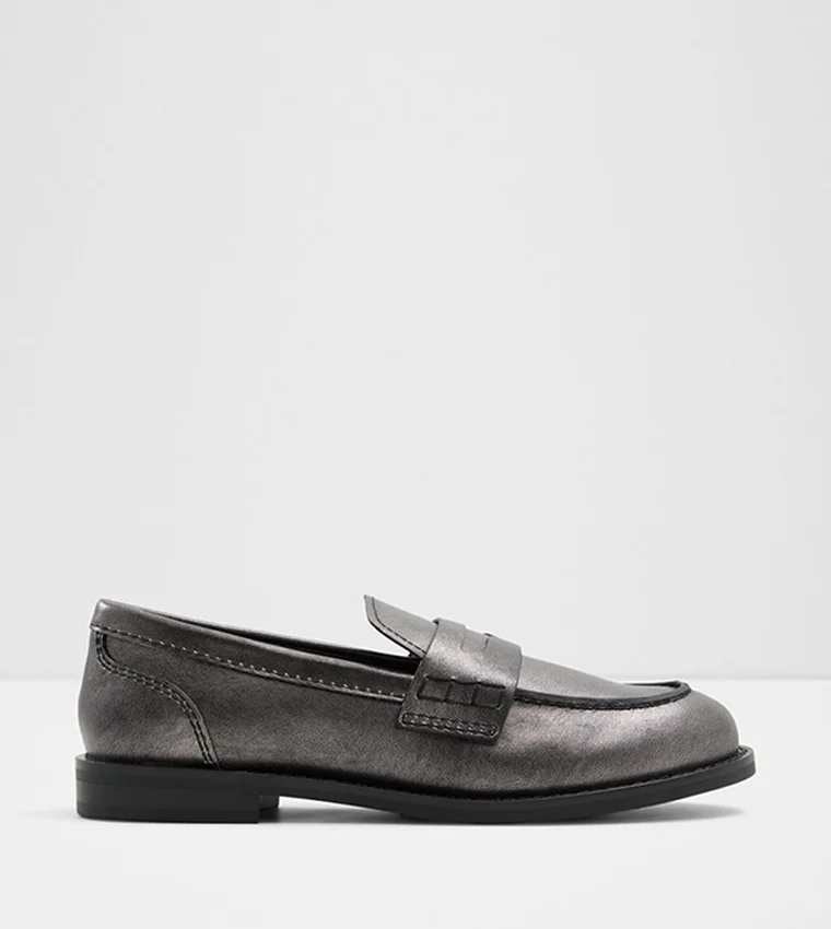 Adibaen Women's Grey Loafers
