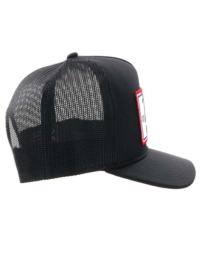 HOOEY Officially Licensed Pabst Blue Ribbon One Size Fits All Adjustable Snapback Hat for Men and Women Mesh Back Trucker Hat (Black/White/Red) - Image 5