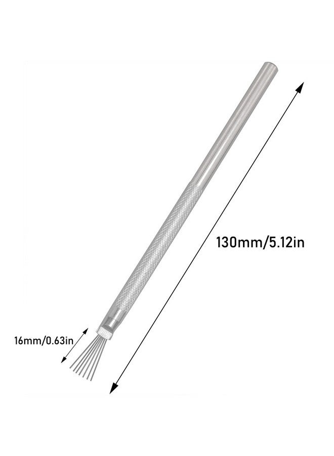 LUORNG Clay Needle Tool Luorng 7 Pin Feather Wire Texture And Pro Needle Detail Tool Fondant Pottery Clay Sculpting Tool - Image 4
