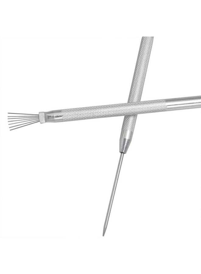 LUORNG Clay Needle Tool Luorng 7 Pin Feather Wire Texture And Pro Needle Detail Tool Fondant Pottery Clay Sculpting Tool - Image 3