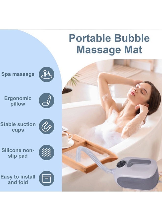 Portable Bathtub Bubble Mat with Heated Air Spa and Wireless Remote - Image 3
