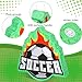 Hollowfly 162 Pcs Soccer Piata Soccer Party Favors with Blindfold Confetti Bat Mini Stress Balls Keychains Wristbands Whistles Eraser Slap Bracelet Stickers Sports Piata Birthday Party Decorations - Image 4