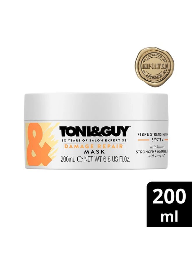 Toni & Guy Damage Repair Mask for Intense Reconstruction Unisex, 6.8 Ounce - Image 2