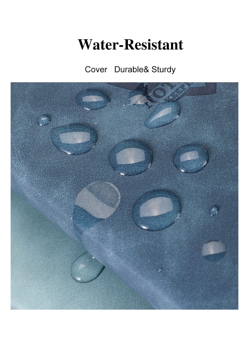 نوتبوك دفتر ملاحظات أسود A5، مفكرة محمولة مع قلم وصندوق هدايا، دفتر يوميات بخط عرضي للنساء والرجال، تصميم غلاف من الجلد الصناعي للكتابة والسفر والعمل والمدرسة والكتابة المنزلية - Image 5