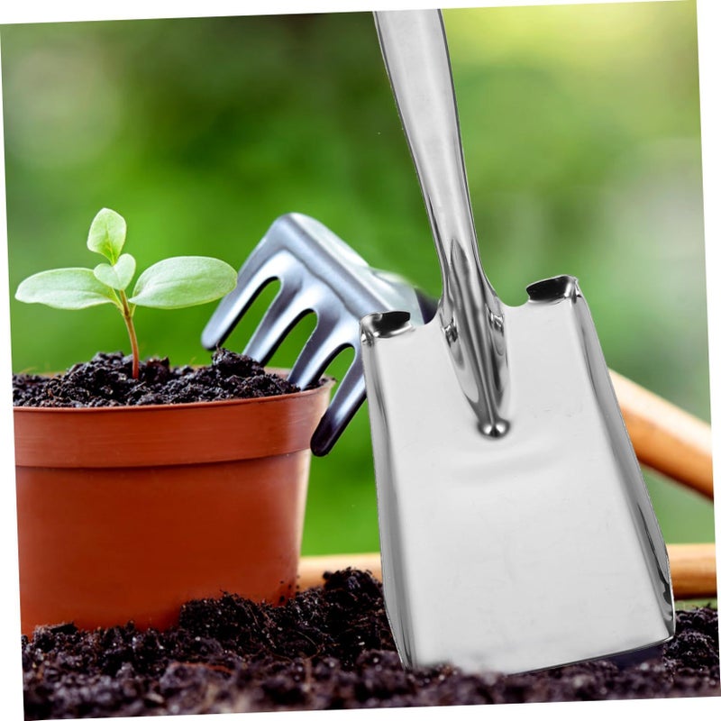 Stainless Steel Garden Shovel Portable Planting Tool for Gardening Camping Hiking - Image 5