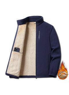 Generic New Mens Fleece Jacket Warm Sherpa-Lined Zip Hoodie Army Green  - Image 4
