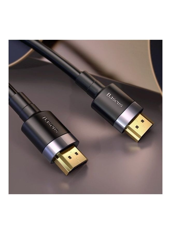 بيسوس كابل محول كافولي من HDMI ذكر بدقة 4K إلى HDMI ذكر بدقة 4K أسود - Image 5