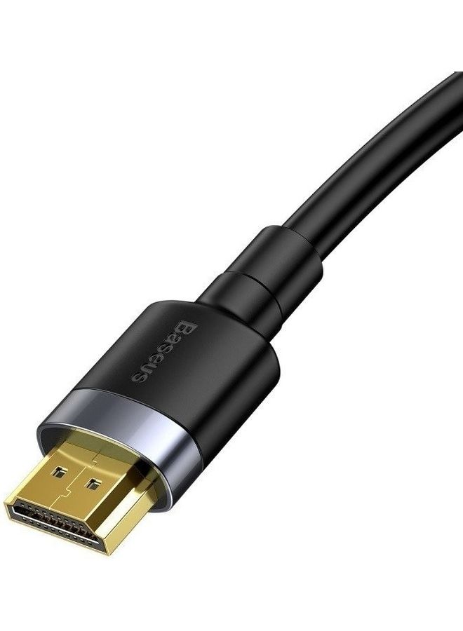 بيسوس كابل محول كافولي من HDMI ذكر بدقة 4K إلى HDMI ذكر بدقة 4K أسود - Image 3