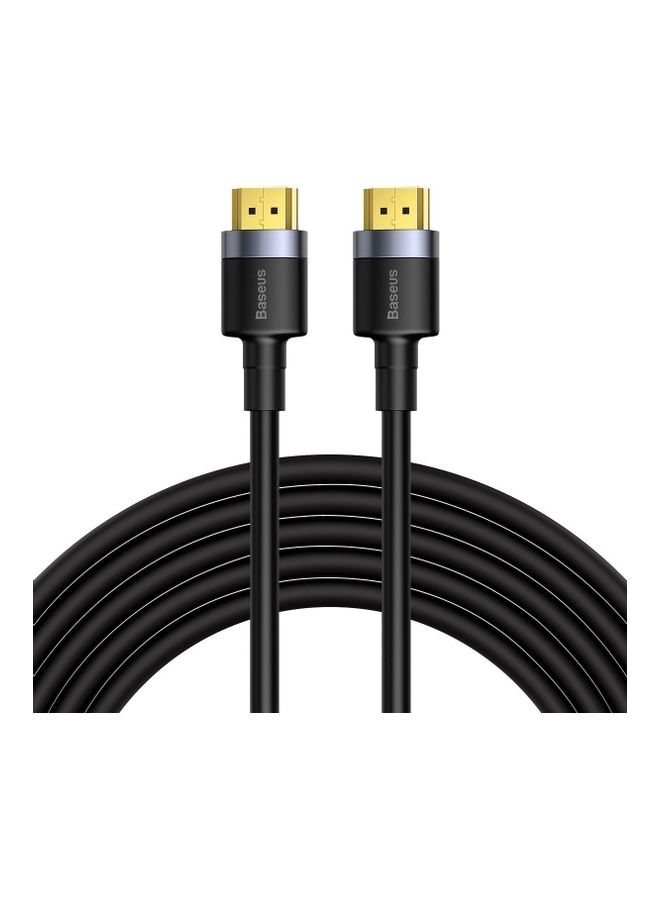 بيسوس كابل محول كافولي من HDMI ذكر بدقة 4K إلى HDMI ذكر بدقة 4K أسود - Image 1