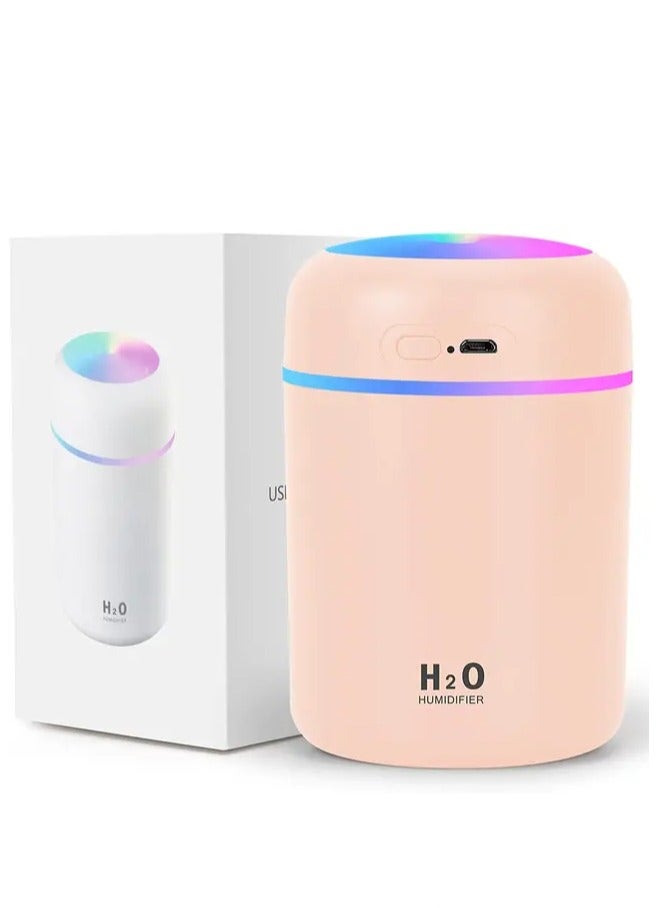 Mini Portable Air Humidifier Multi Color Night Light, 2 Cool Mist Modes and Auto Off, for Car, Kids Room, Office and Travel  - Image 2