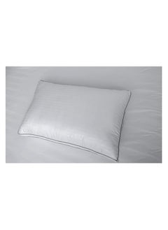 Comfy COMFY SET OF 2 WHITE SOFT HOTEL STYLE DOUBLE PIPING PILLOW  - Image 4