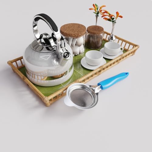 Tosmy Stainless Steel Tea Strainer, Silver - Image 4