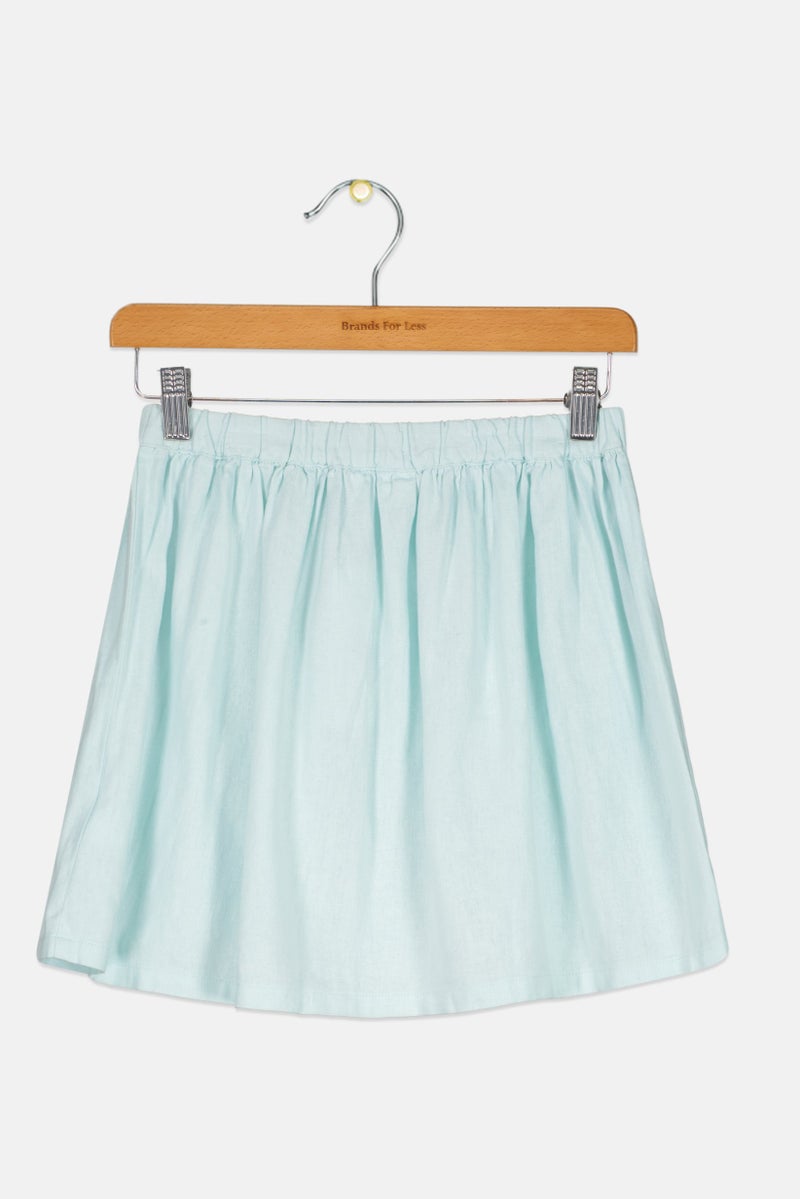 GAP Kids Girl Plain Skirt, Light Blue - Image 2