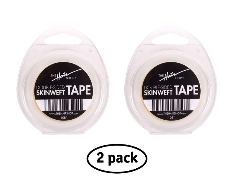 The Hair Shop Double Sided Tape for Skinweft Tape-In Remy Human Hair Extensions, Wig and Hair Pieces, 1/2" x 3 Yards (2 Pack) - Image 4