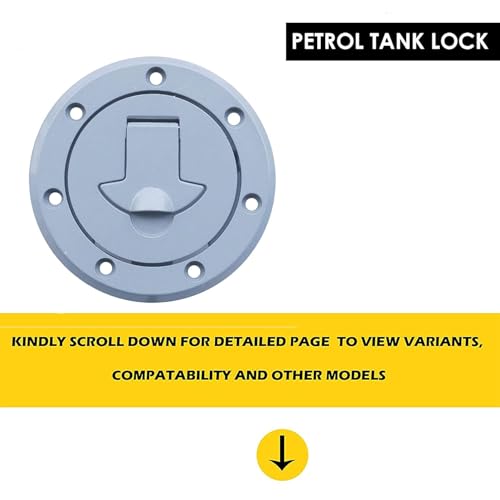 VTRUST Petrol Tank Lock Set Compatible for Bajaj Pulsar | Fuel Cap Lock | Heavy-Duty Metal | With Keys - Image 2