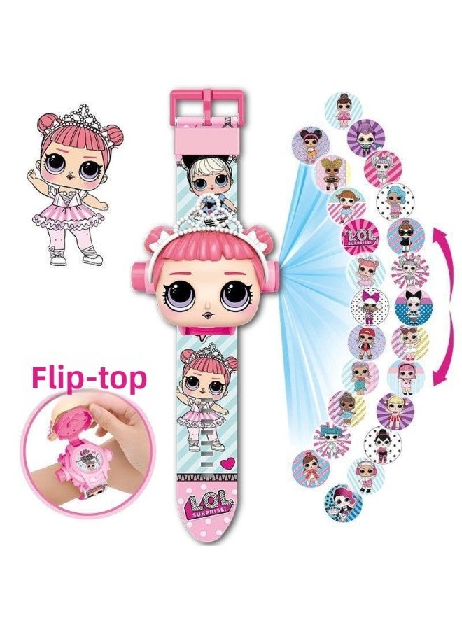 Gold Selo Ultraman Breze Children's Electronic Projection Watch Litga DiGa Luminous Cartoon Toy-Color:Surprise Doll ]-Specifications:opp Bag - Image 1