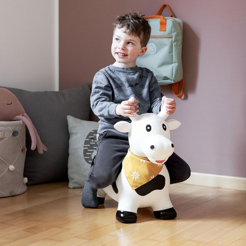 Kindsgut Bouncy Animal Hopper Cow for Children, Designed in Germany, Playful and Modern Colors, air Pump Included, Indoors and Outdoors - Image 2