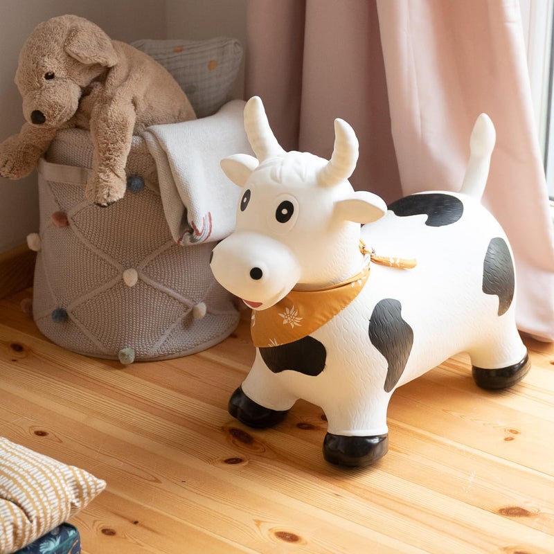 Kindsgut Bouncy Animal Hopper Cow for Children, Designed in Germany, Playful and Modern Colors, air Pump Included, Indoors and Outdoors - Image 3