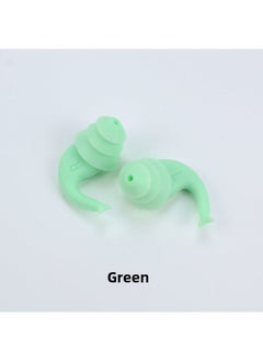 [Arrival] Soundproof Earplugs Anti-noise Sleep Earplugs Anti-water Silicone Earplugs Swimming Earplugs Factory-Color:Green-no Packaging