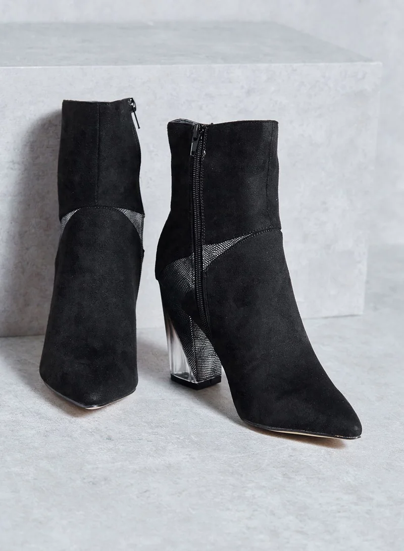 Truffle Lucid Heel High Ankle Boots
