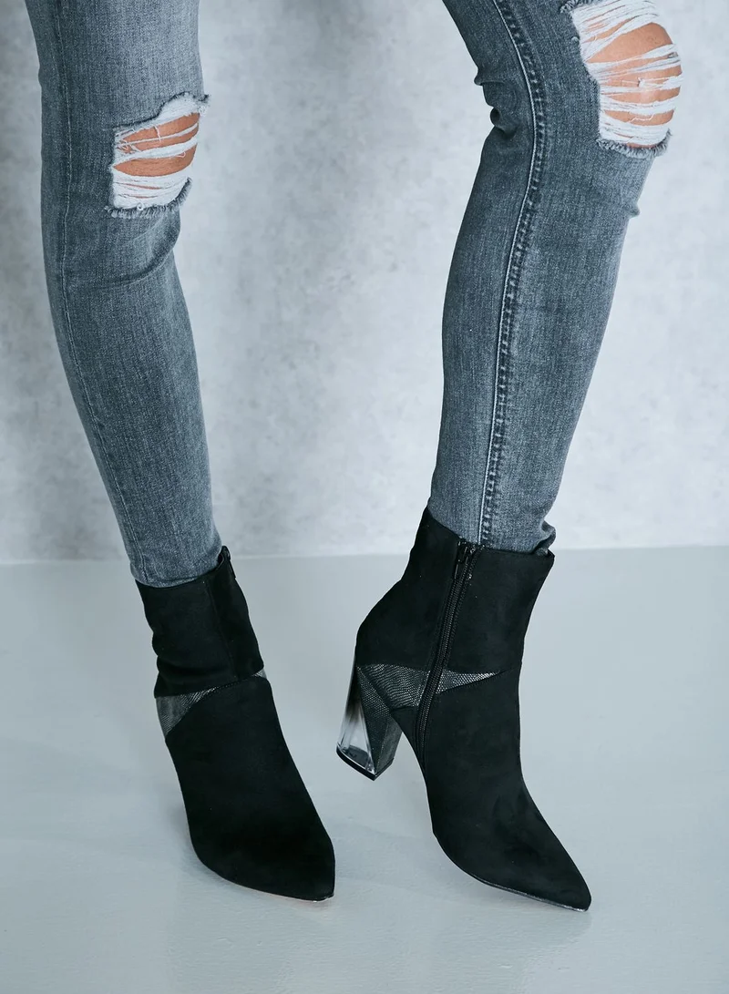 Truffle Lucid Heel High Ankle Boots