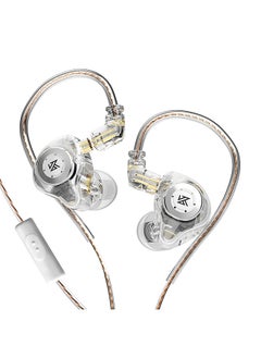 EDX Pro in-Ear Stage Monitor Headphone Dual Magnetic Dynamic Unit Earphone Shock Bass Earbuds with 0.75mm Detachable Cable Comfortable Wired Headset (With Mic)
