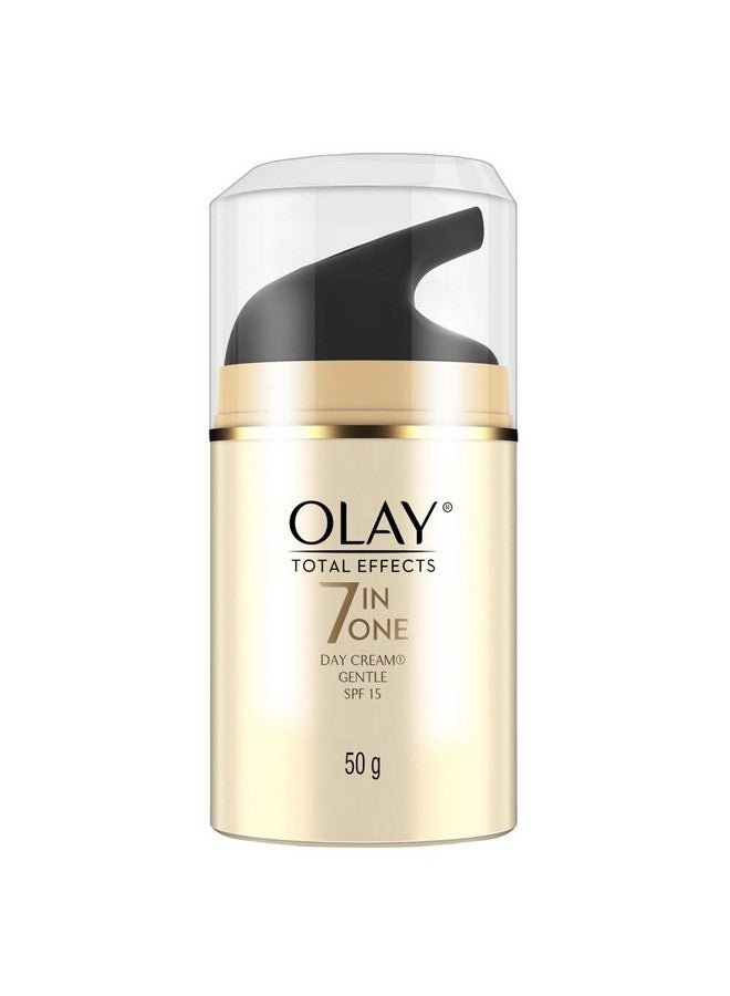 Olay Total Effects Day Cream Gentle with SPF 15| Fights 7 Signs of Ageing | With Niacinamide and Green Tea Extracts | Sensitive Skin | 50g - Image 1