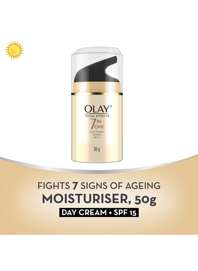 Olay Total Effects Day Cream Gentle with SPF 15| Fights 7 Signs of Ageing | With Niacinamide and Green Tea Extracts | Sensitive Skin | 50g - Image 4