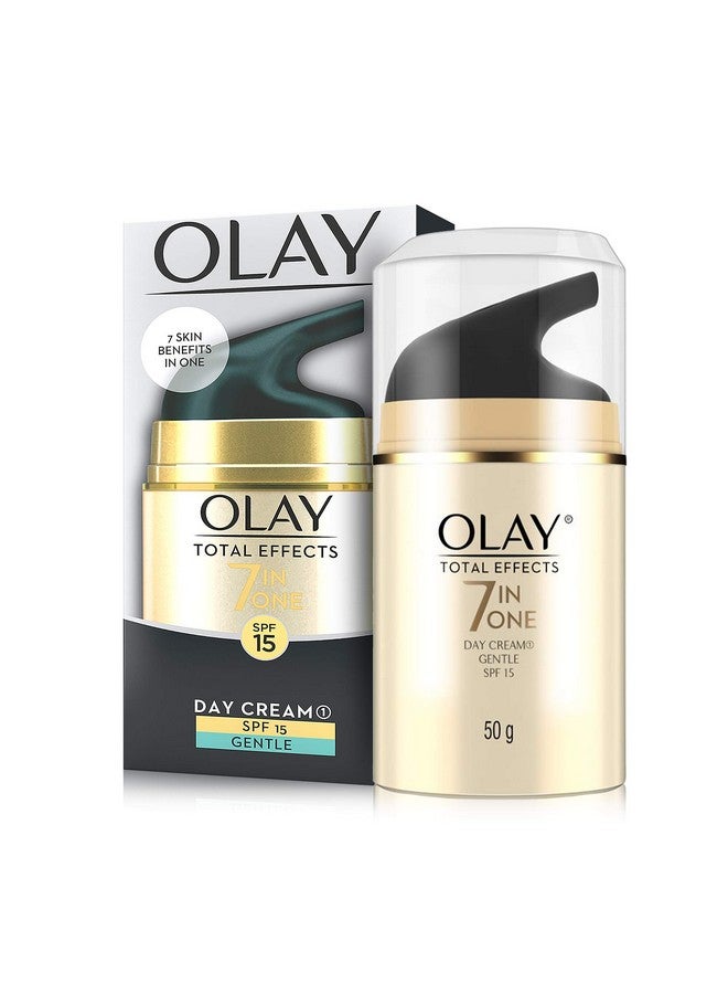 Olay Total Effects Day Cream Gentle with SPF 15| Fights 7 Signs of Ageing | With Niacinamide and Green Tea Extracts | Sensitive Skin | 50g - Image 2