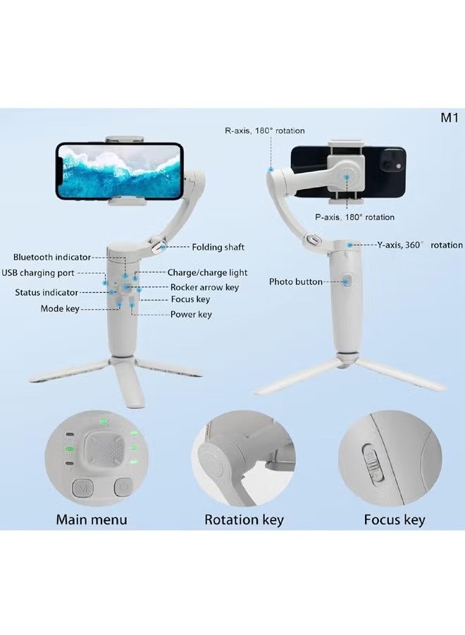 مثبت الهاتف الذكي المحمول M1 Merak One ثلاثي المحاور - Image 4