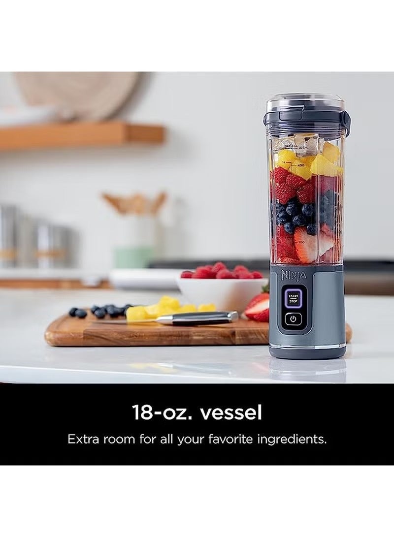 Ninja Blast Blast Cordless Blender, Rechargeable, Leakproof 0.53 L 150 W BC151MENV Blue - Image 4