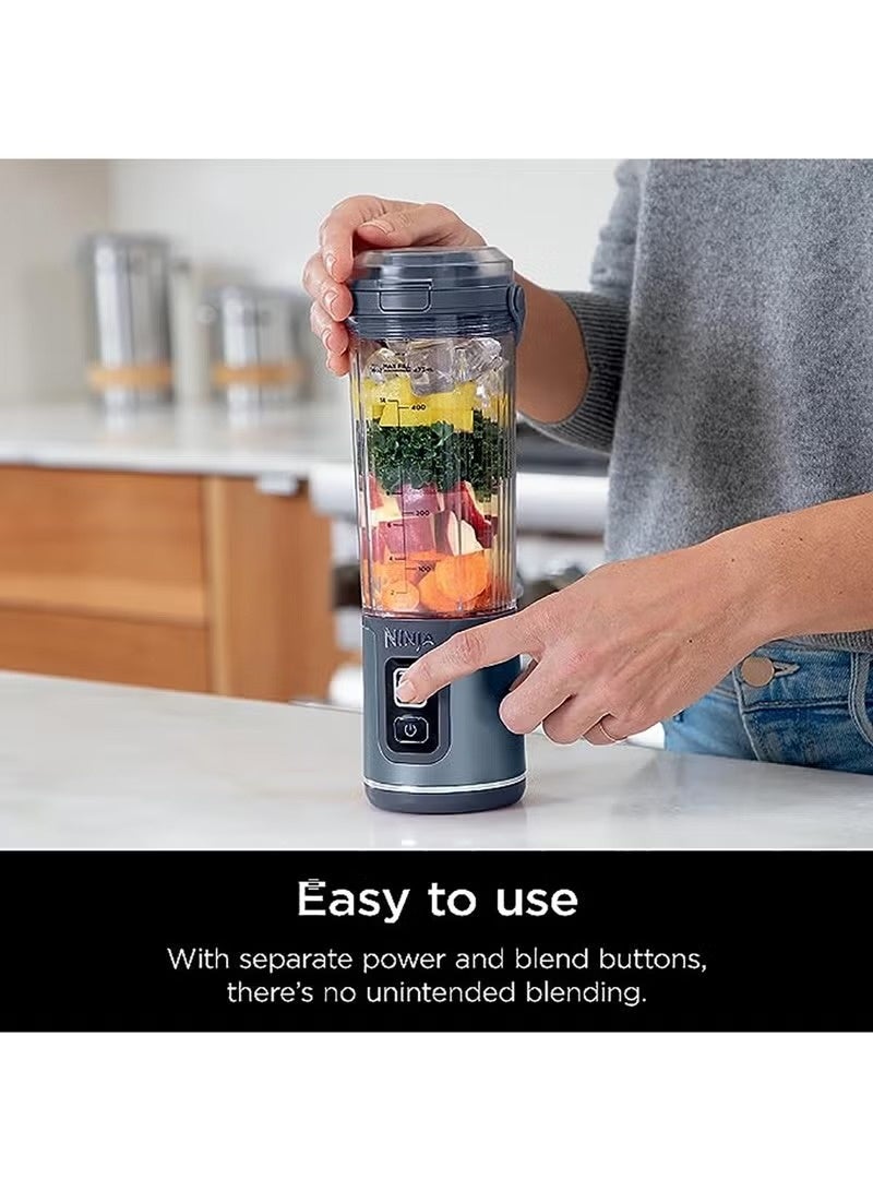 Ninja Blast Blast Cordless Blender, Rechargeable, Leakproof 0.53 L 150 W BC151MENV Blue - Image 2