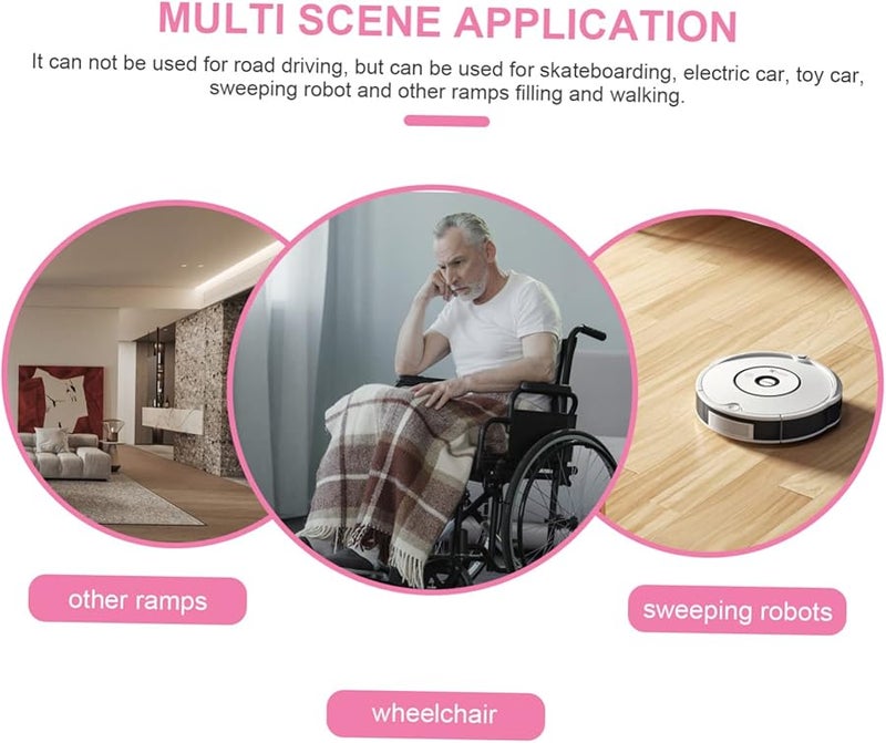 Adjustable Height Non Slip Robot Vacuum Ramp Mat 50x8cm for Doorways and Stairs - Image 5