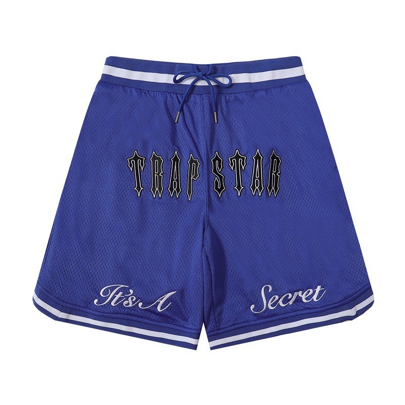 Trapstar Embroidery Logo Mesh Suit Sports Leisure Windbreaker Coat Coat Trousers - Image 1