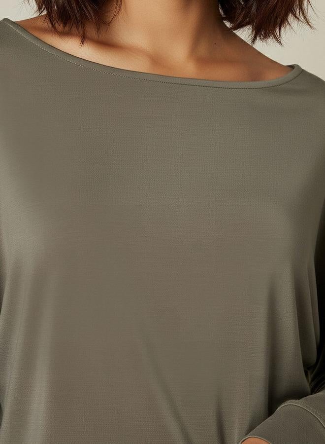 Splash Active Women Relaxed Fit Boat Neck Sweatshirt - Image 4