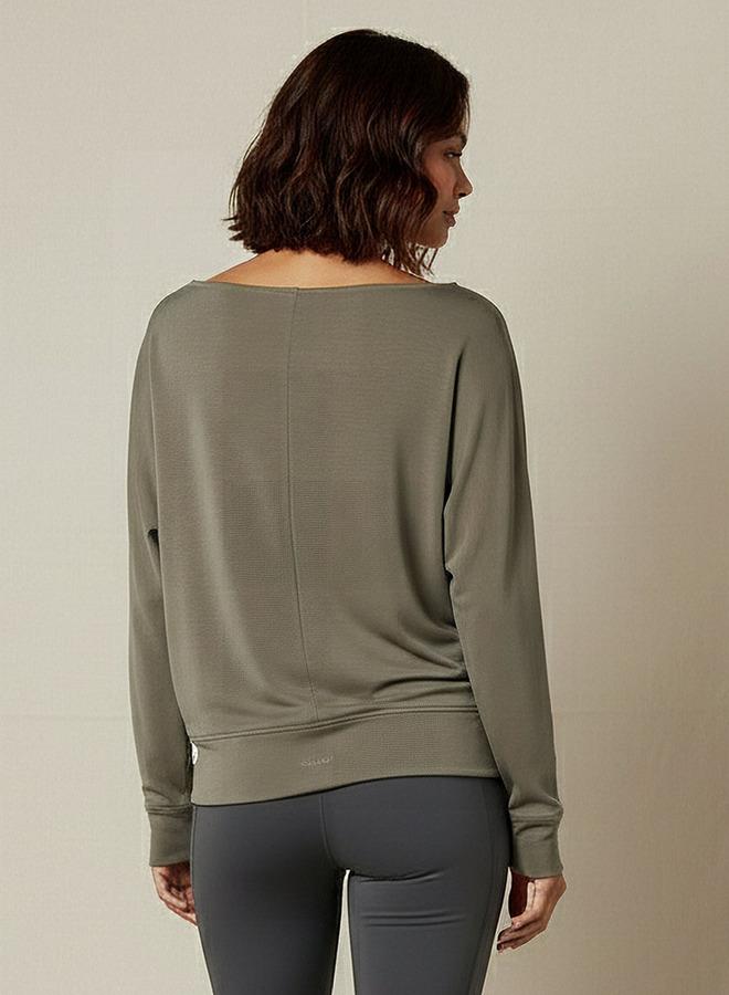 Splash Active Women Relaxed Fit Boat Neck Sweatshirt - Image 3