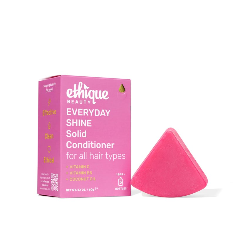 Ethique Everyday Conditioner Bar for soft, shiny hair with Vitamin C - Plastic-Free, Cruelty-Free, Vegan, 2.12 oz - Formerly The Guardian - Image 1