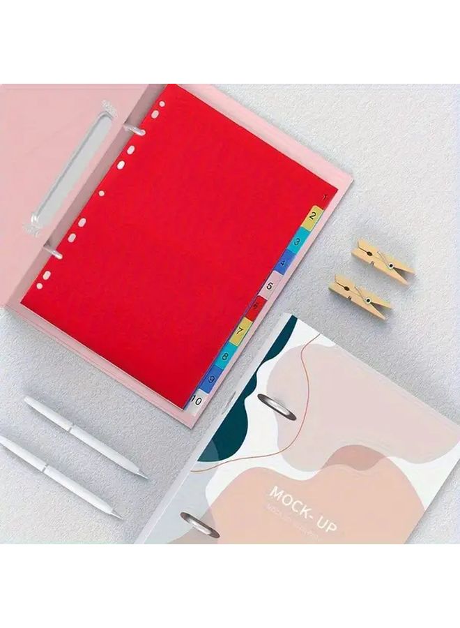 10Pcs A4 Plastic Color Index Dividers For 2 3 4 11 Ring Binder Office School Supplies - Image 4