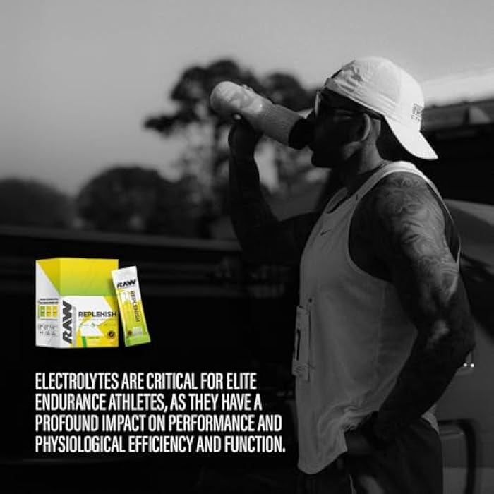 RAW Replenish Packets, Premium Electrolytes Powder Recovery Formula, Watermelon Mojito (20 Stick Packs) - Flavored Electrolyte Drink Mix for Hydration, Replenishment, Endurance & Performance Workouts - Image 4