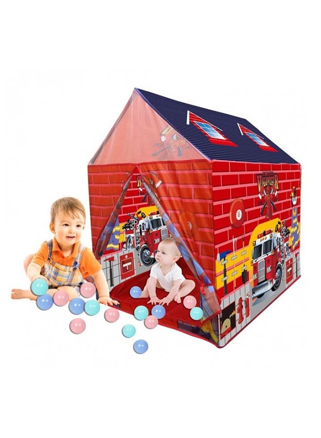 RollsTimi  Children's Tents For Fire Station Game House Tent With 20 Balls - Image 3