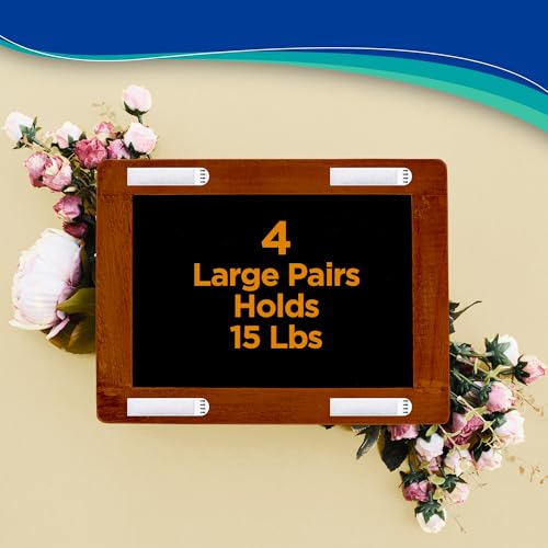 HASAAO Large Picture Hanging Strips Heavy Duty - 40x Strips(20 Pairs), Wall Hanging Advesive Strips for Damage-Free Picture Hanger, Mounting of Photos, Frames, and Wall Decor - Image 3