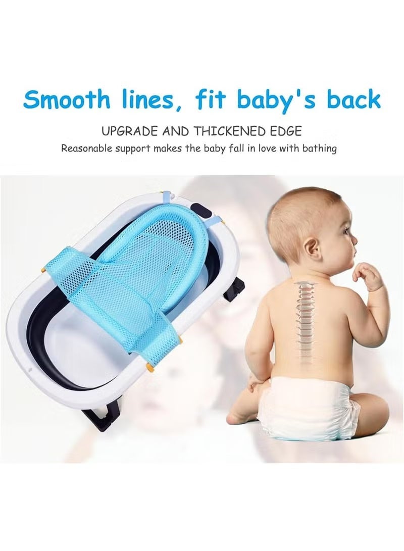 Baby Bath Net Slip-Resistant Seat Mat Adjustable Infant Bath Supporter Hygienic Easy to Store for Newborn Infant 0-12 Months - Image 4